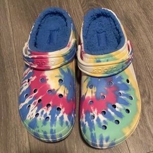COPY - Rainbow crocs, size 12.